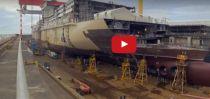 Time Lapse Shows Construction of MSC Meraviglia: Bow and Stern View