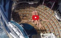 Incredible Diving Off 55ft Cruise Ship Platform