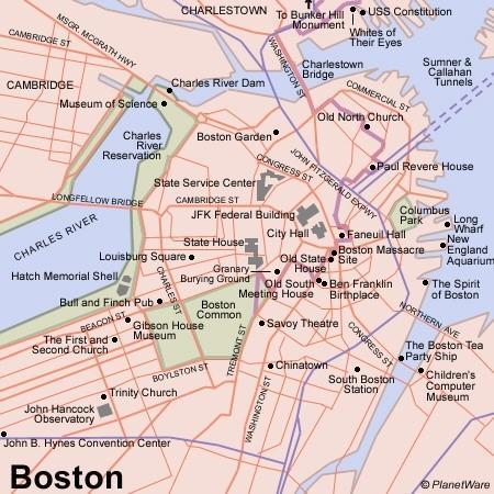 Boston cruise port map (printable)