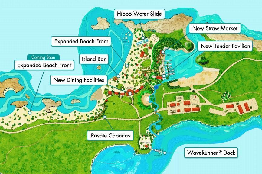 NCL Great Stirrup Cay island map