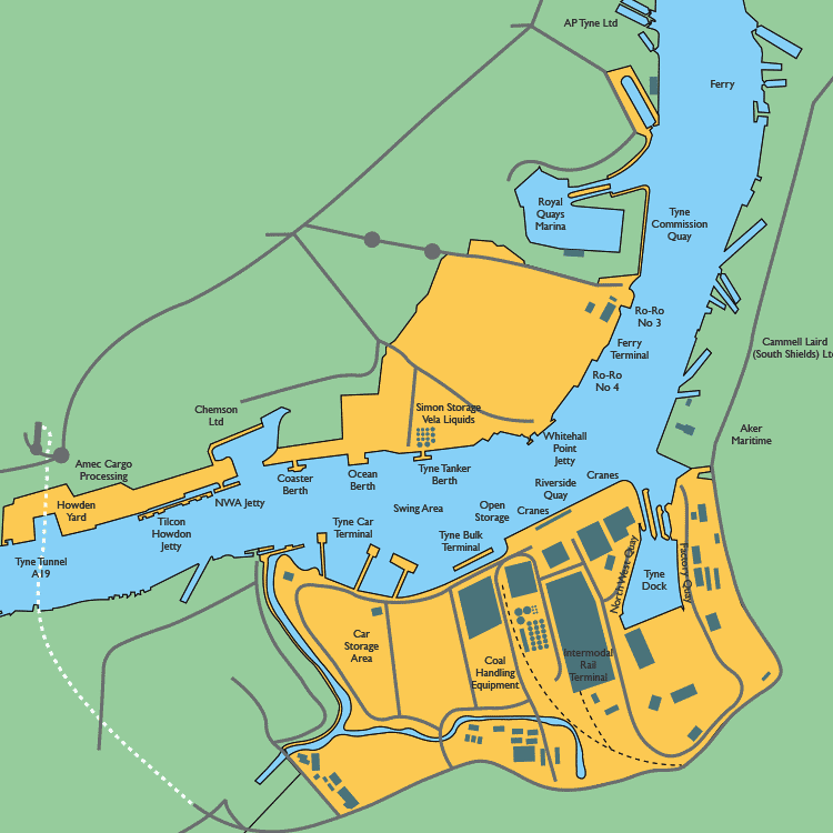 Newcastle Port Of Tyne England Cruise Port Schedule Cruisemapper