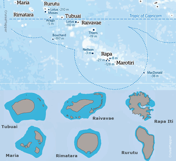 Austral Islands cruise port