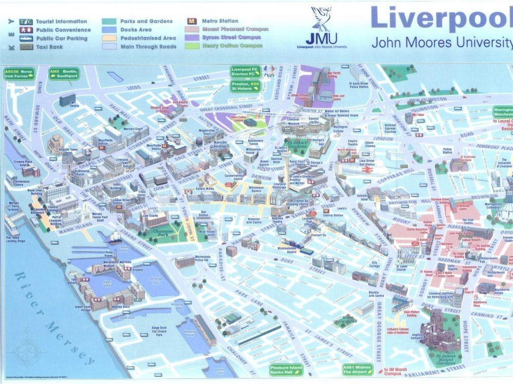 Liverpool cruise port map (printable)