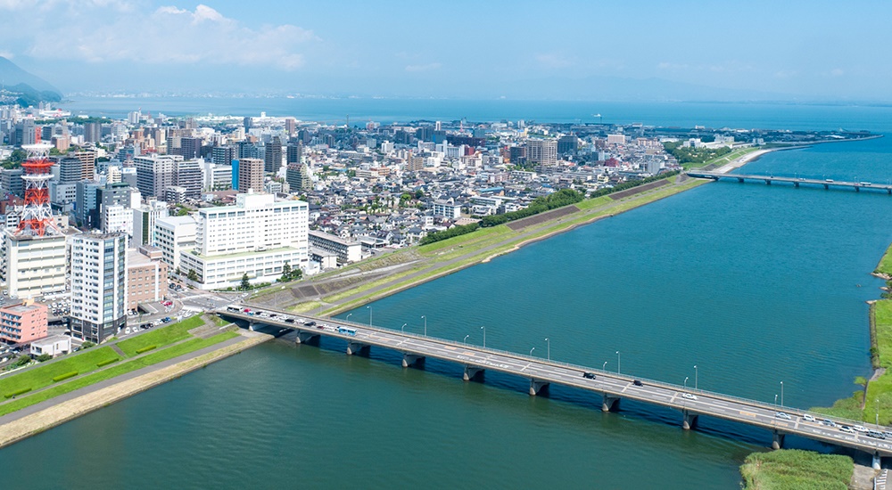 Oita City port photo Oita City port photo