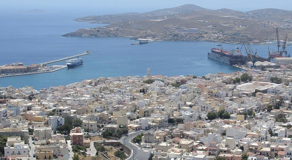 Syros Island port photo