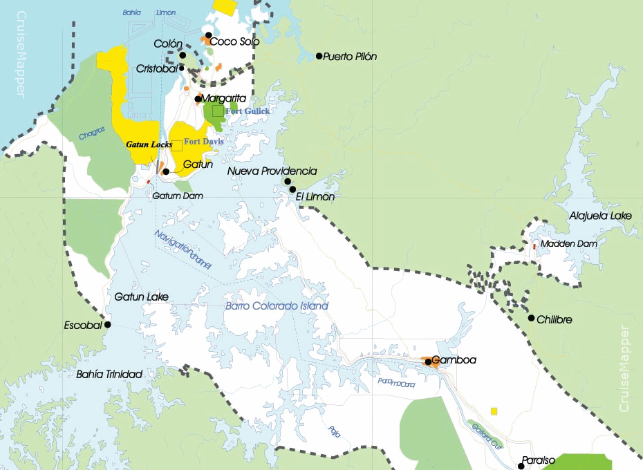 Gatun Lake (map)