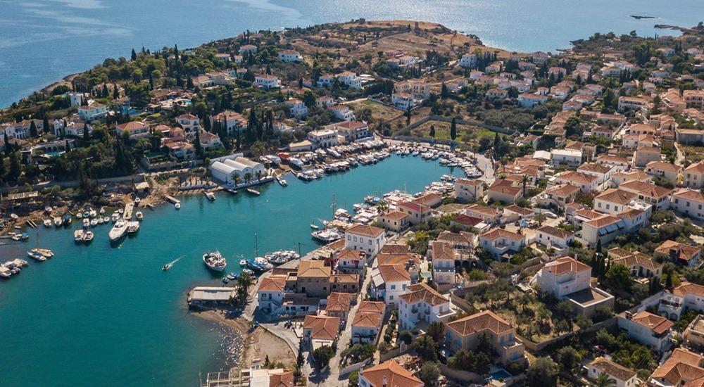 Spetses Island port photo