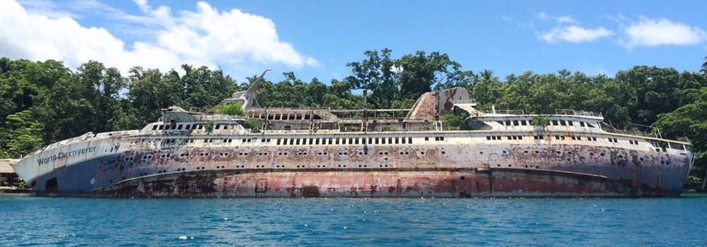 Roderick Bay (MS World Discoverer) cruise ship wreckage