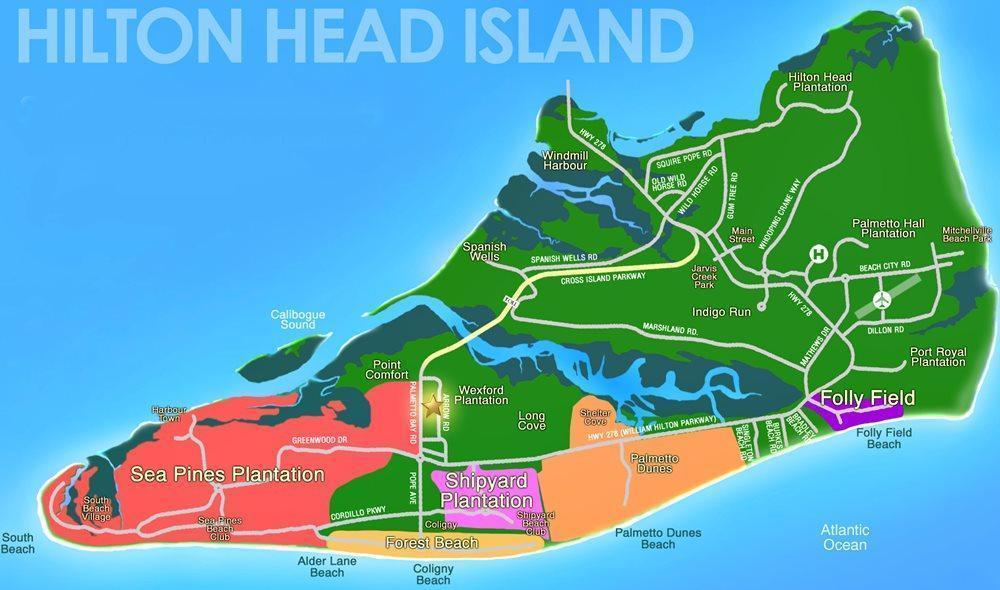 Hilton Head Island map