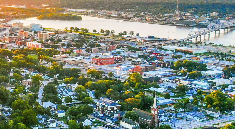 Quad Cities / Davenport (Iowa USA) river cruise port