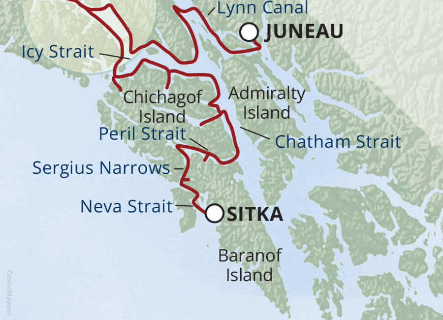 Chatham Strait map