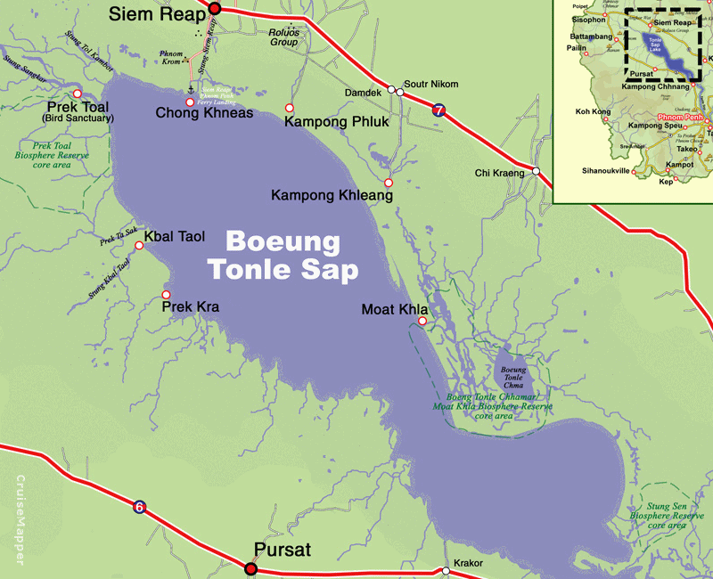 Boeung Tonle Sap Lake map