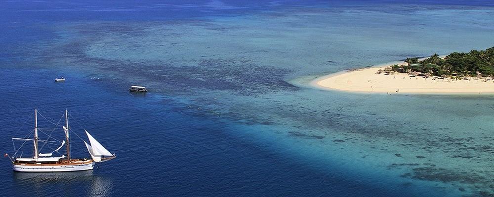 Tivua island (Captain Cook Cruises, Fiji) private island