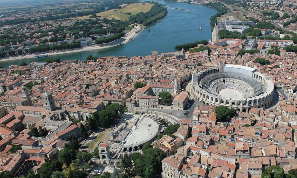 Arles (France) river cruise port