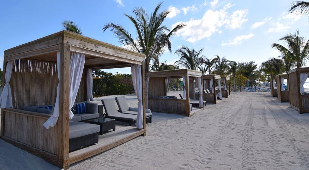 Royal Caribbean Coco Cay Island beach bungalows
