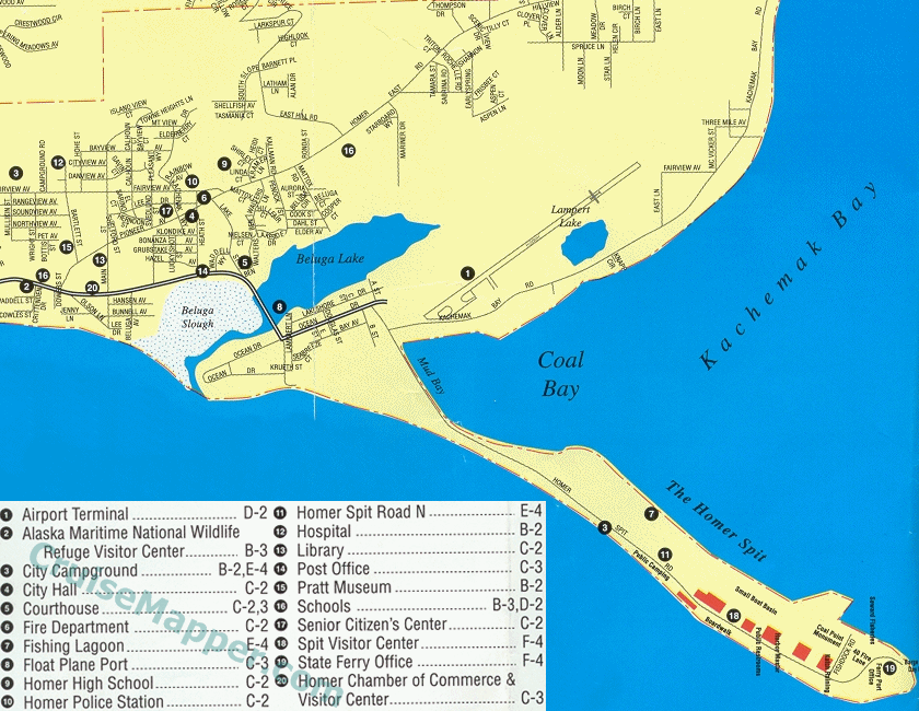 Homer (Alaska) map