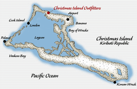 Christmas Island (Kiritimati) map