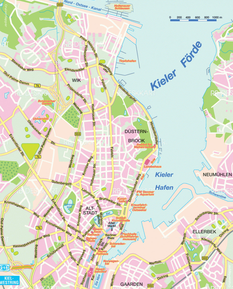 Port Kiel map