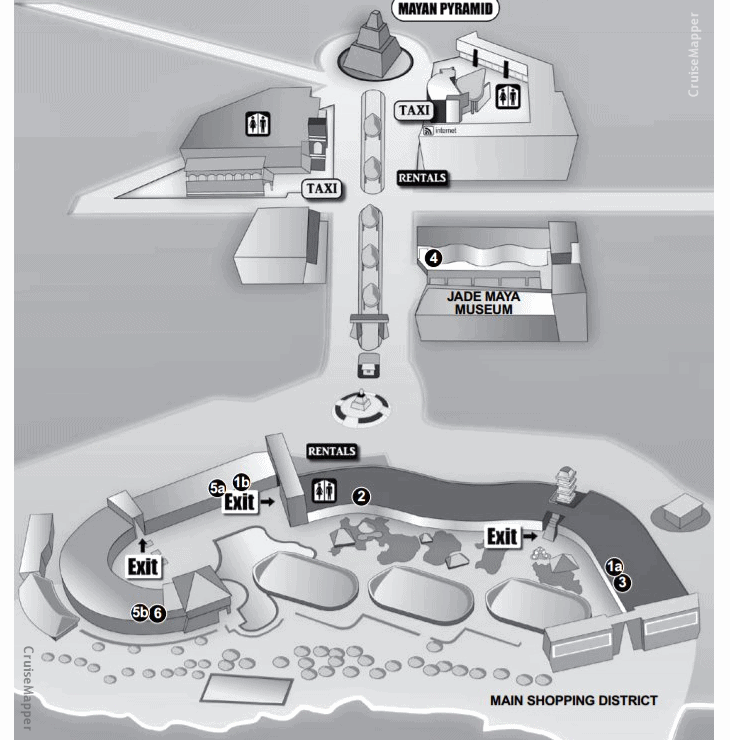 Costa Maya Mexico map