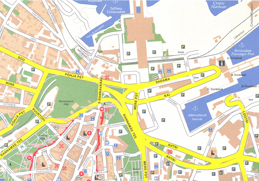 Tallinn port map