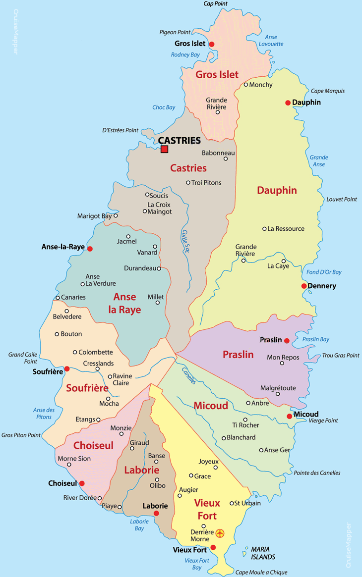 Castries St Lucia Island Cruise Port Schedule CruiseMapper