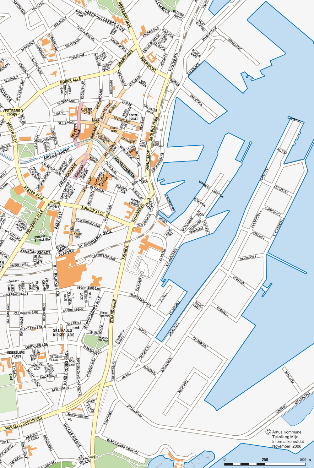 Aarhus port map