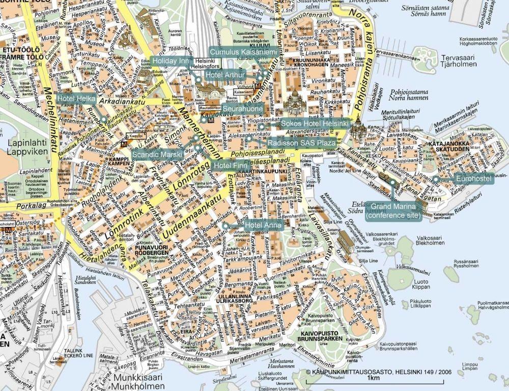 Helsinki cruise port map (printable)