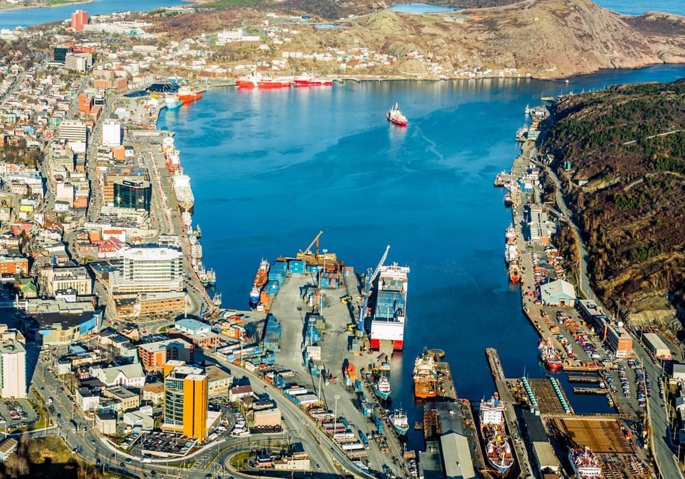 St Johns NL (Newfoundland-Labrador Canada) cruise port terminal. 