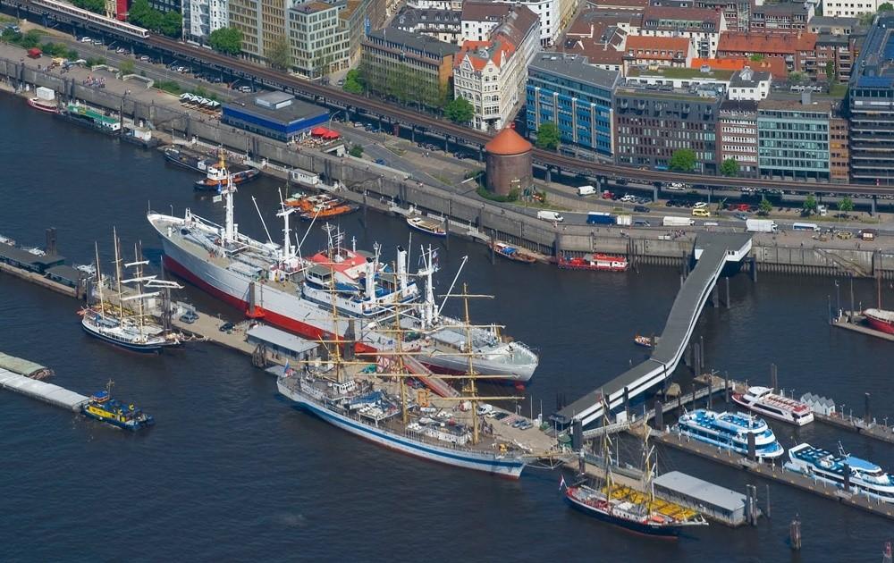 Hamburg Uberseebrucke cruise ship terminal