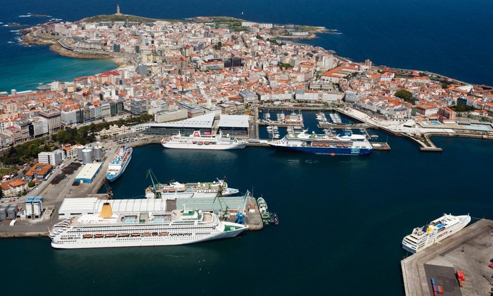 Port of La Coruna (Spain Galicia)