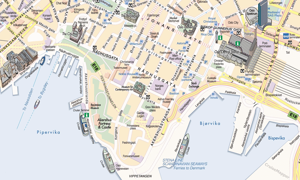 Oslo port map