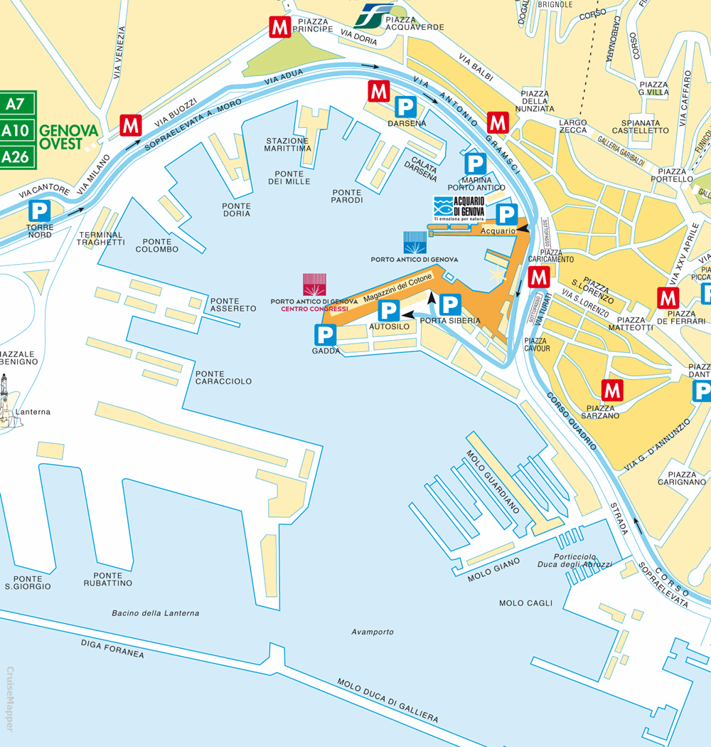 genoa airport to cruise terminal