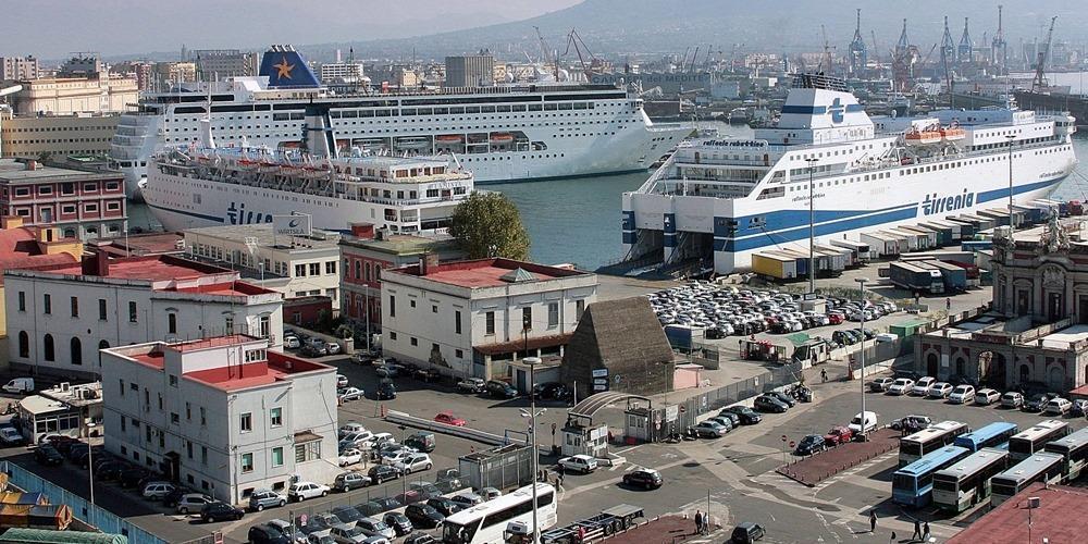 Port Naples cruise-ferry terminal Molo Beverello Napoli