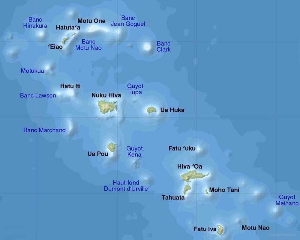 Marquesas Islands map