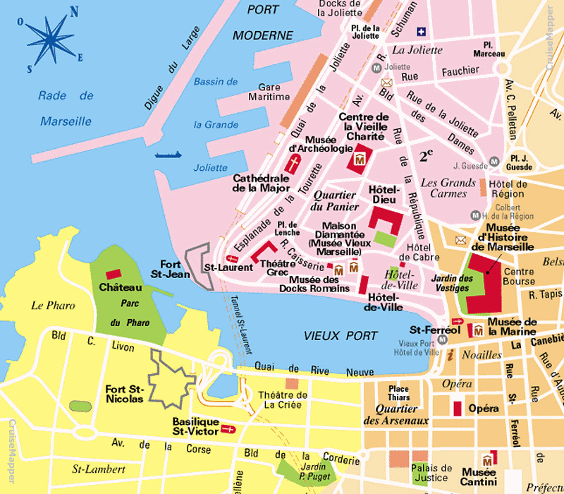 marseille cruise port timetable