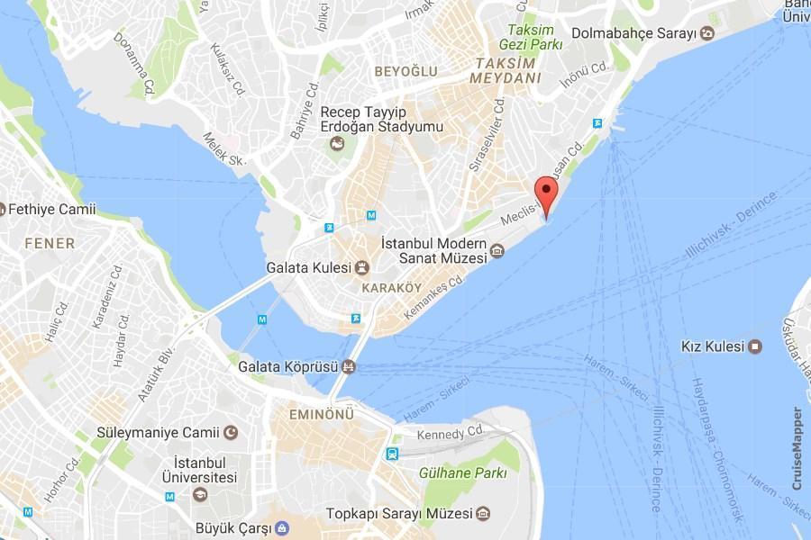 istanbul cruise port location