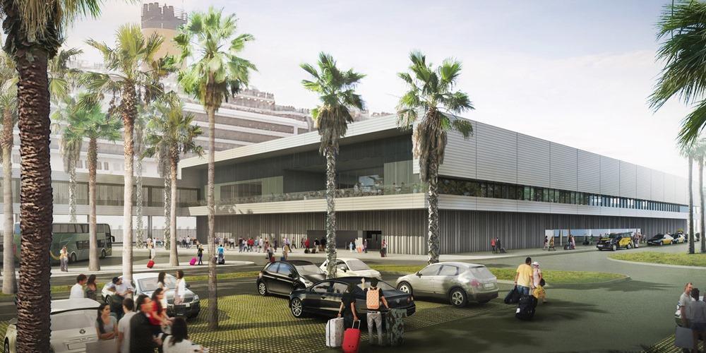 new cruise terminal at Port Barcelona (Helix cruise center)
