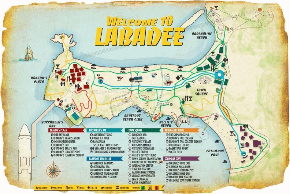 Royal Caribbean Labadee cruise port map