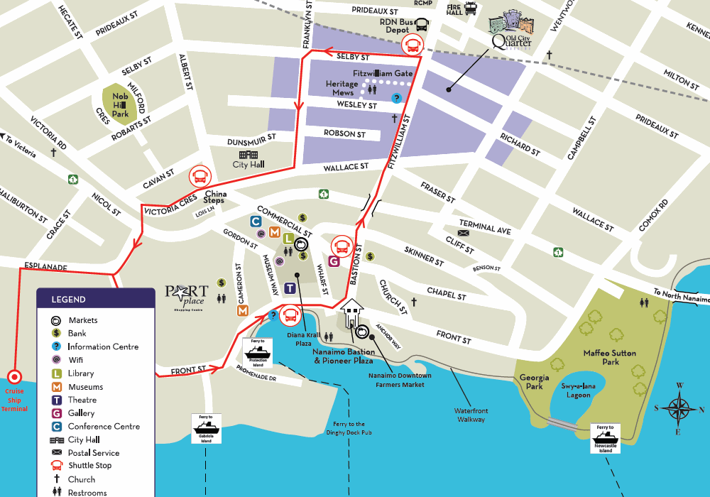 vancouver cruise ship terminal map