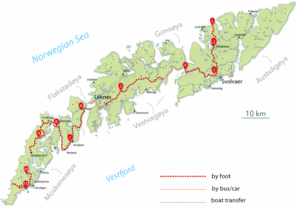 Lofoten Islands map