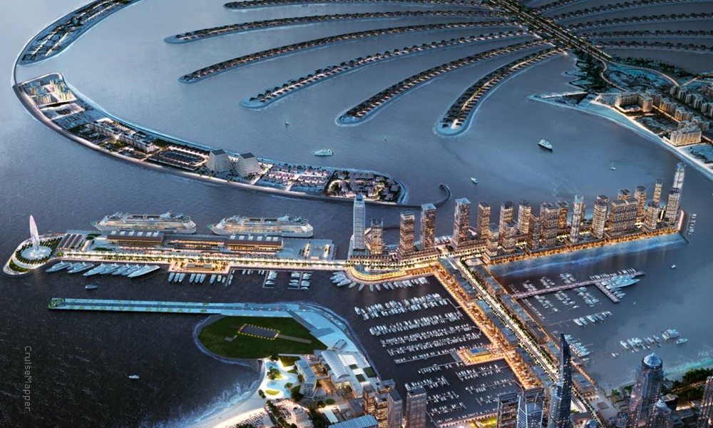 Dubai Harbour cruise terminals and marinas