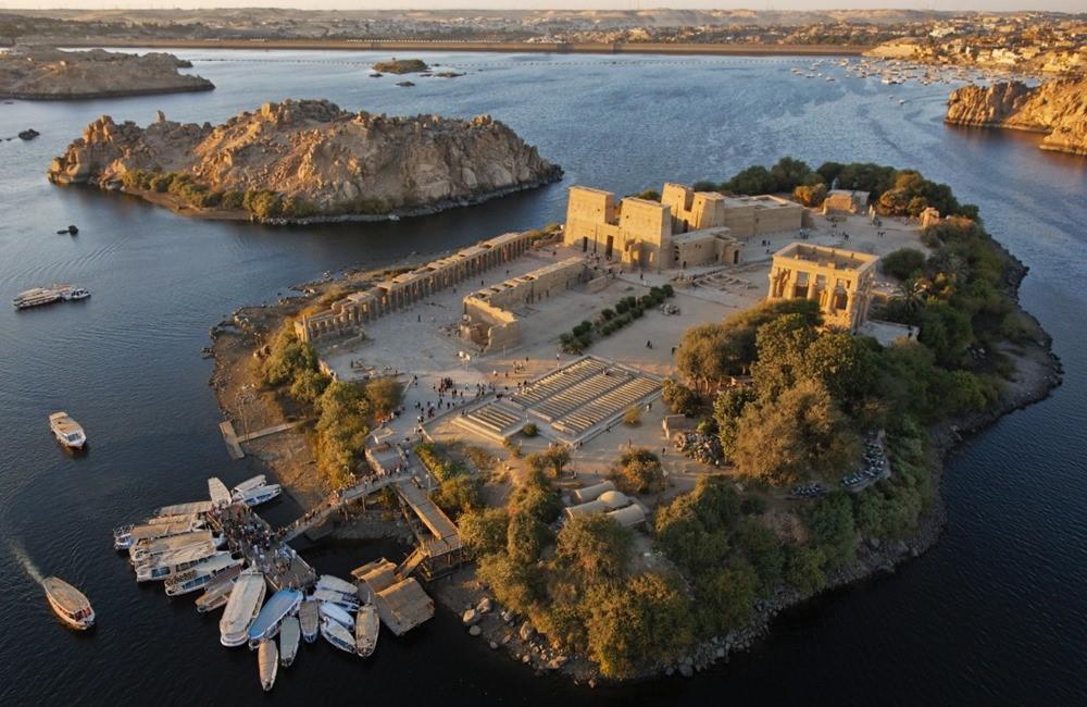 The Temple of Isis, Philae, Agilkia Island, Laker Nasser, …