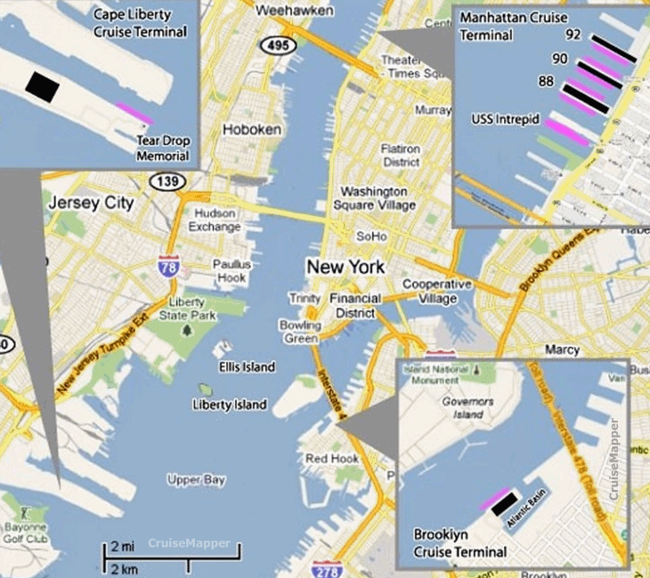 how far is new jersey from brooklyn