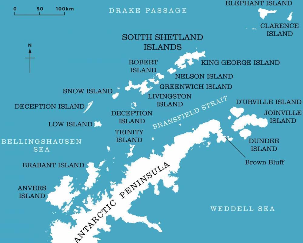Antarctic Peninsula map