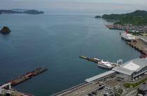 Ferry NANASHIMA with 45 passengers runs onto breakwater of Nakajima Port (Japan)