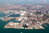 Viking Ocean's cruise ship Viking Venus arrives at Portsmouth Port UK