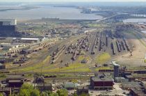 Viking Octantis is the first cruise ship to arrive in Duluth (Minnesota USA)