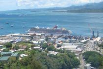 CCL's Carnival Splendor is the first cruise ship to visit Suva (Viti Levu Island, Fiji)