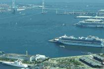 Diamond Princess ship returns to Port Yokohama (Japan) 3 years after the epidemic COVID outbreak