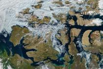 Hurtigruten's ships Roald Amundsen and Fridtjof Nansen meet in Northwest Passage